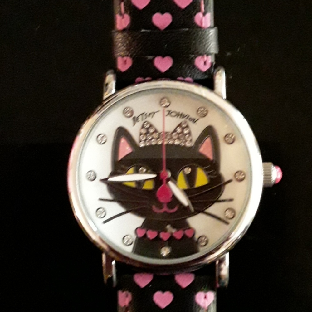 Betsey Johnson cat watch